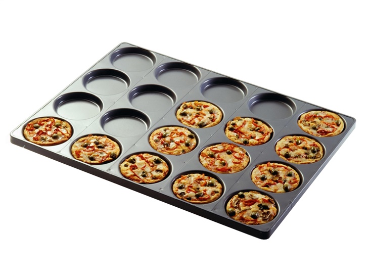 Prodotto | Teglia con forme rotonde per pizza e focaccia