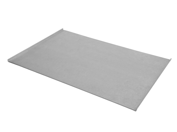 Flat tray with straight edges