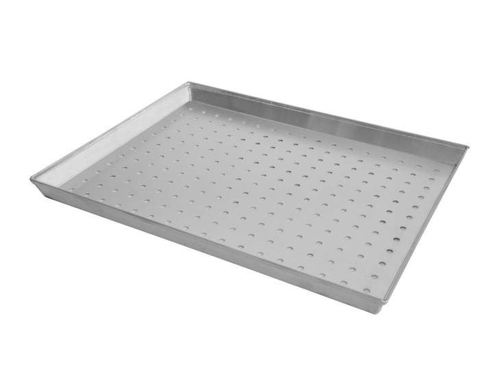 Flat tray with holes